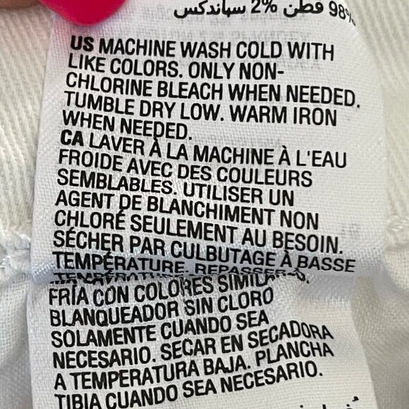 INC Women's Denim High Rise Convertible Ripped Jean Shorts White 16 33 - $60 - Picture 9 of 9